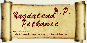 Magdalena Petkanić vizit kartica